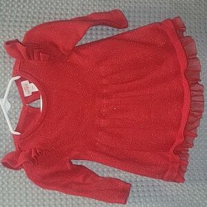 Baby Cat and Jack dress. Size 3-6 months. Red color.